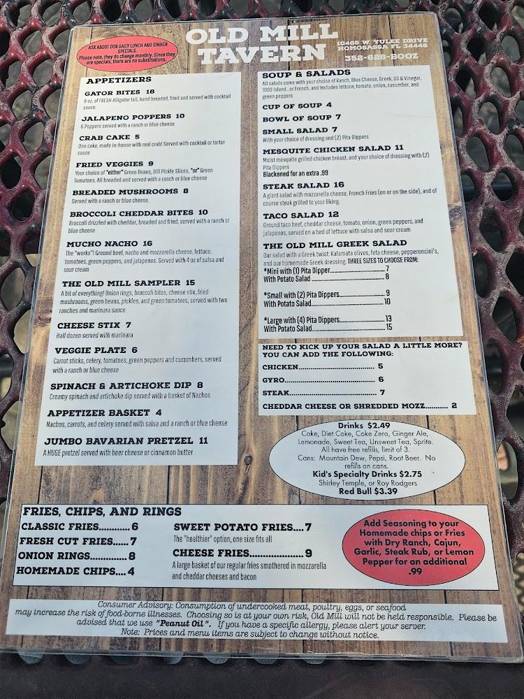 Old Mill Tavern Menu image 3