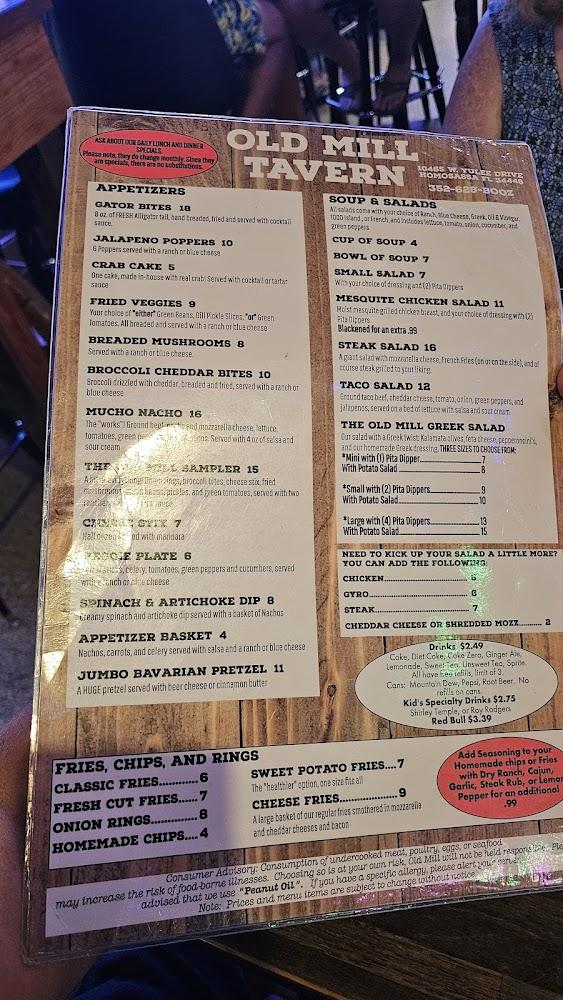 Old Mill Tavern Menu image 4